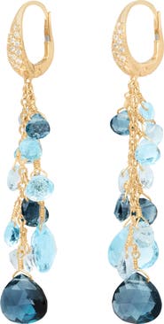 Marco Bicego Paradise Mixed Topaz Drop Earrings