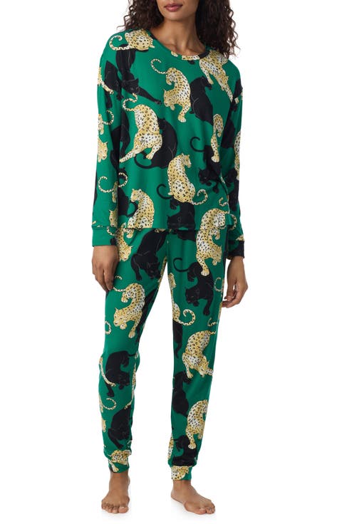 Print Long Sleeve Pajamas