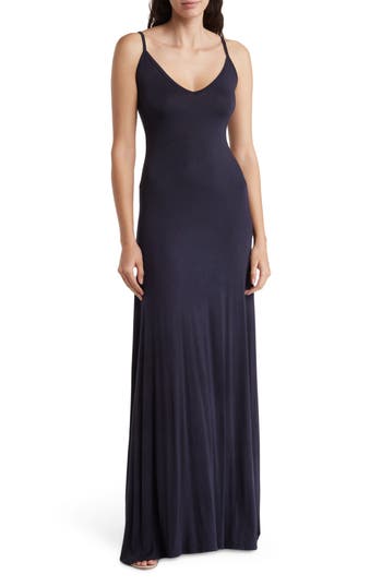Go Couture V-neck Maxi Dress