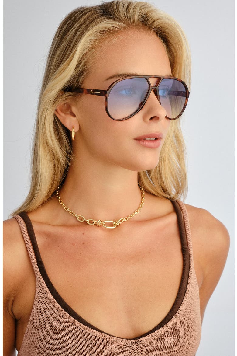 Skyveil Aviator Sunglasses, Alternate, color, AMBER TORT