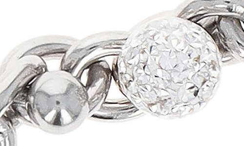 Justine Clenquet Bless Crystal Bracelet In Silver