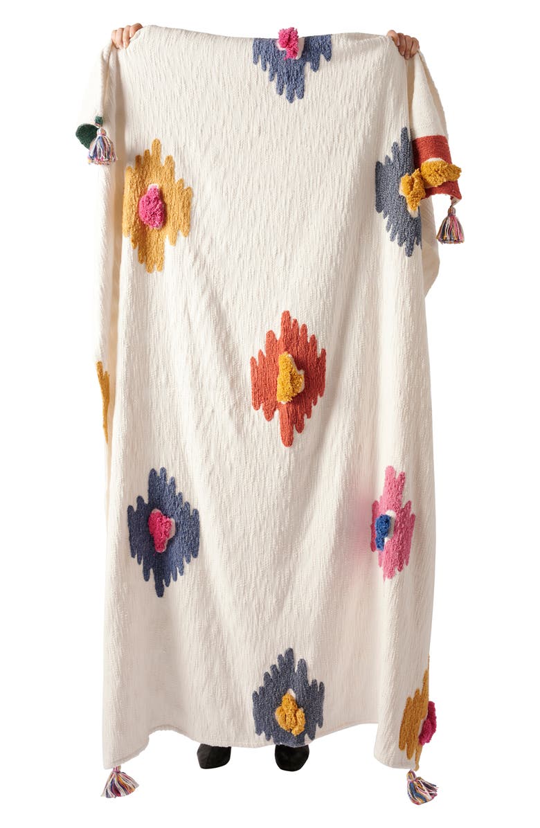 Anthropologie Home Dal Tufted Throw Blanket, Alternate, color, 