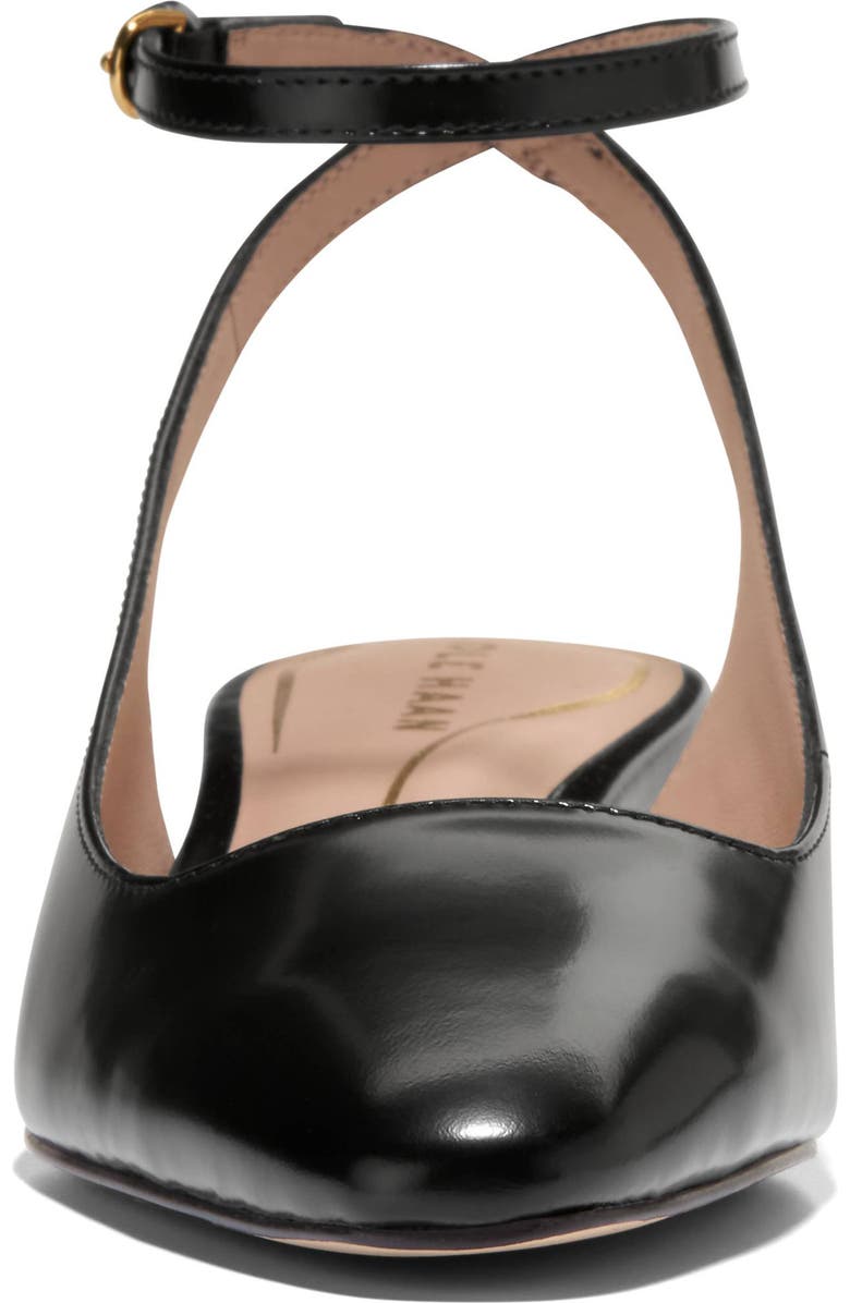 Cole Haan Paden Ankle Strap Slingback Pump, Alternate, color, Black Box Leather