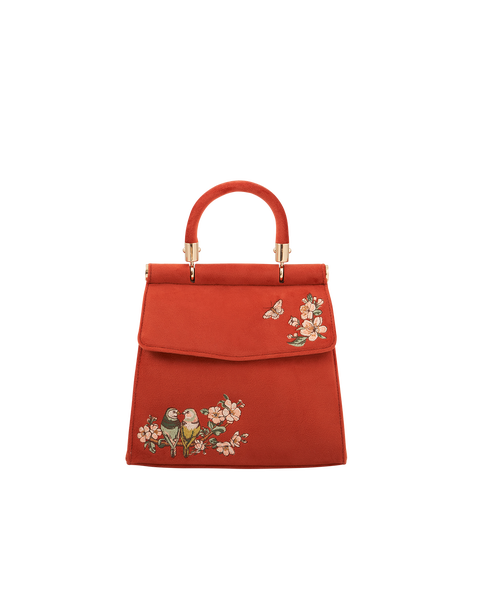 Lovebirds Mini Top Handle Tote