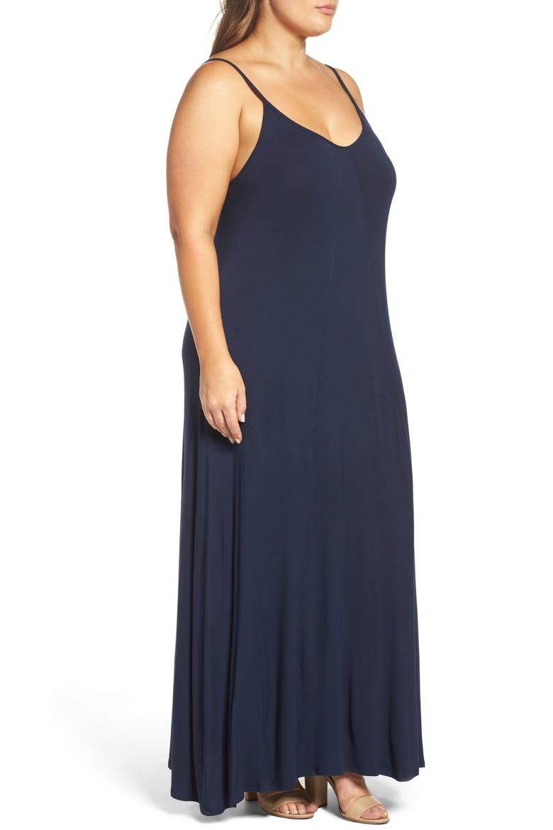 A-Line Maxi Dress, Alternate, color, MIDNIGHT