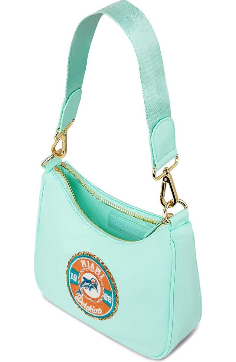 Stoney Clover Lane Stoney Clover Miami Dolphins Curved Crossbody Bag, Alternate, color,