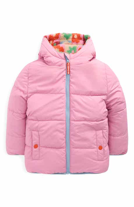 Mini Boden Kids' Reversible Fleece Hooded Jacket