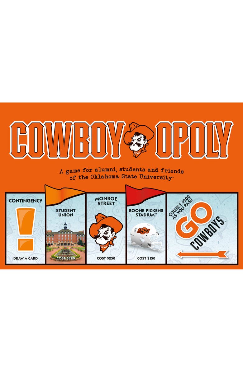 Late for the Sky Oklahoma State University Cowboyopoly, Alternate, color, Multicolored