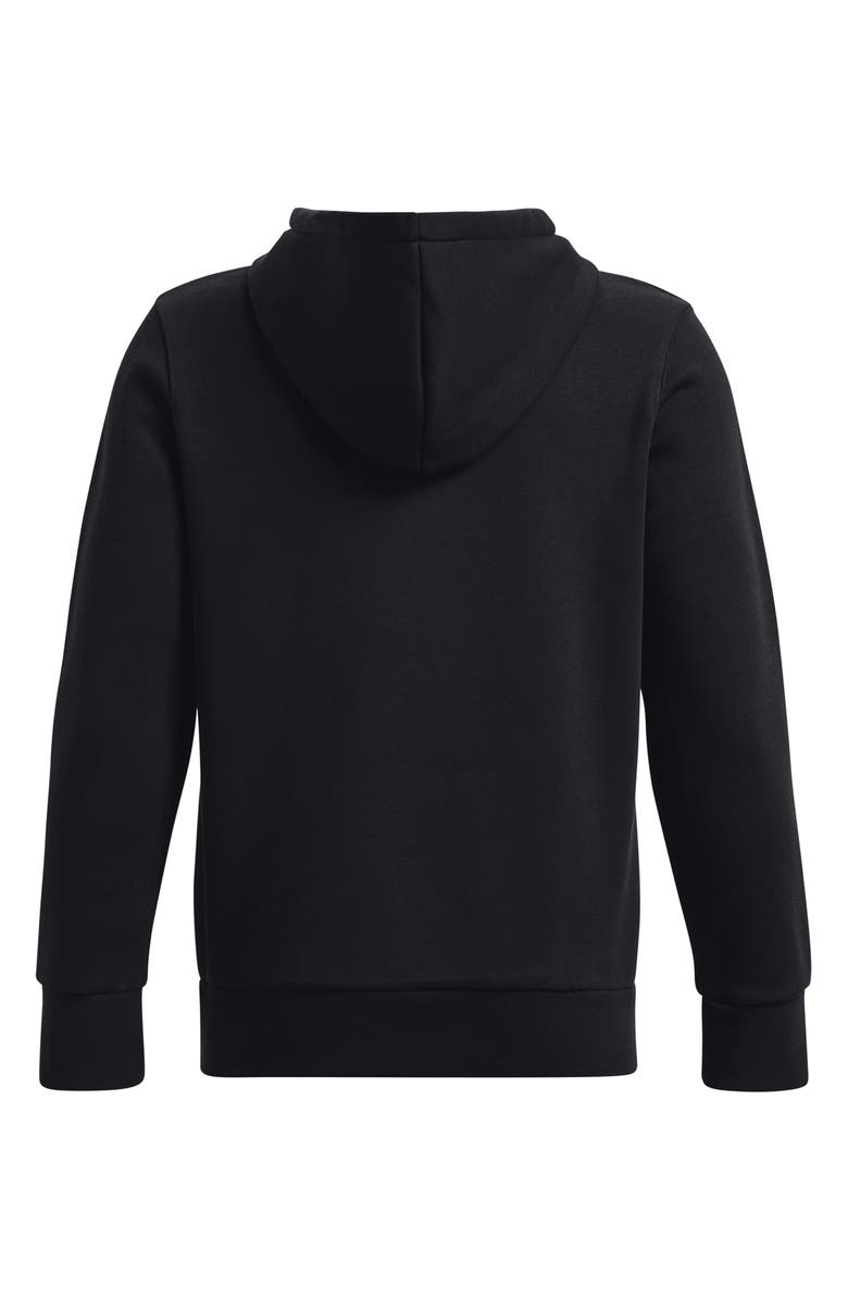 Under Armour Kids' Icon Cotton Blend Fleece Hoodie, Alternate, color, Black