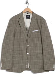 BOSS Hutson Slim Fit Plaid Sport Coat