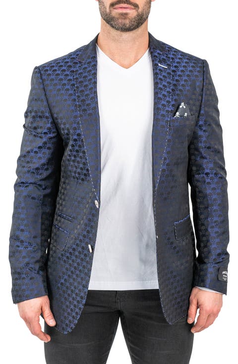 Socrate Skull Blue Blazer