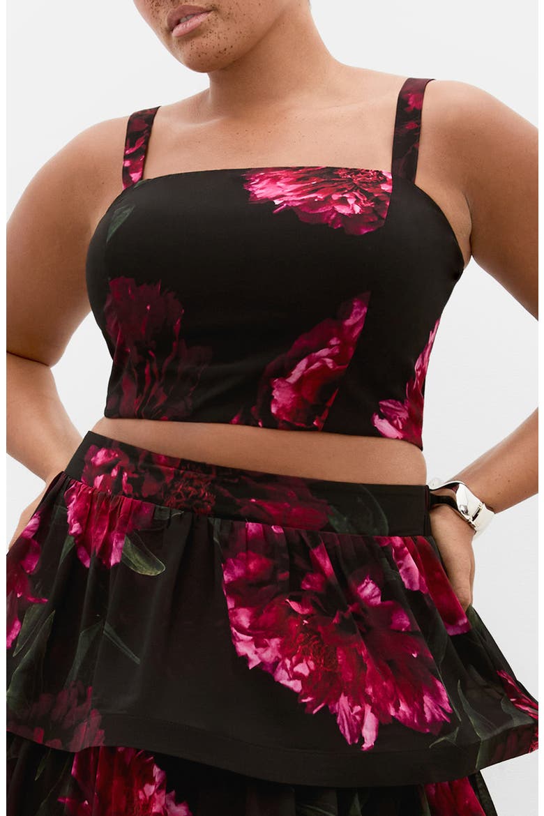 Bianka Print Crop Tank, Main, color, LUSH BLOOM