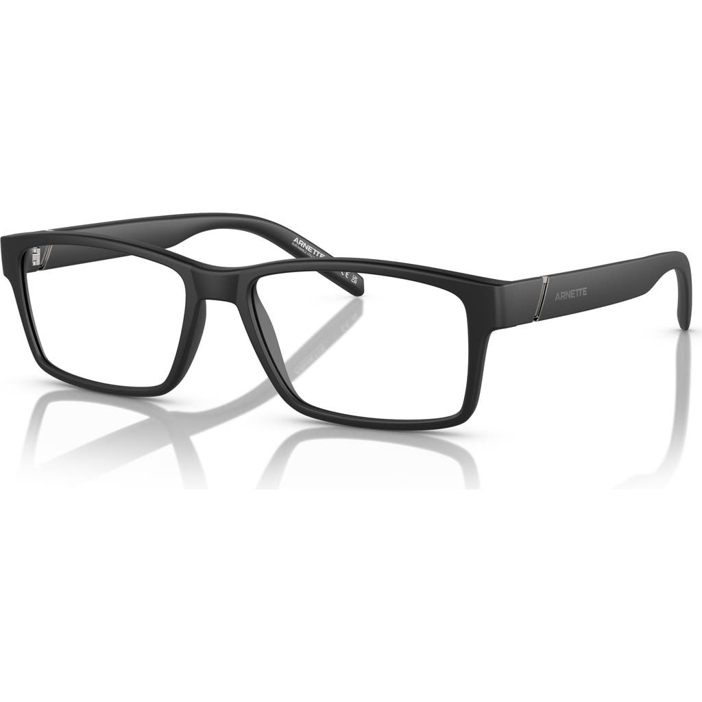 Arnette 54mm Rectangle Optical Glasses In Black