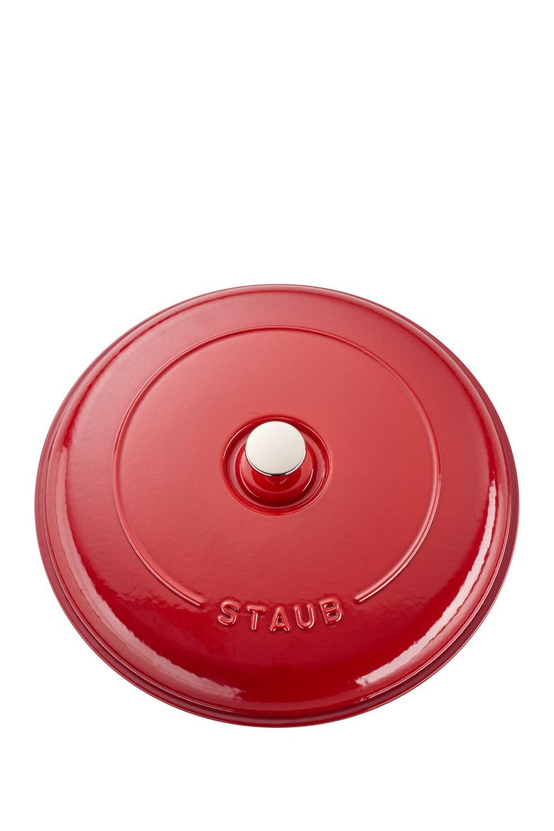 3.5-Quart Enameled Cast Iron Braiser, Alternate, color, CHERRY