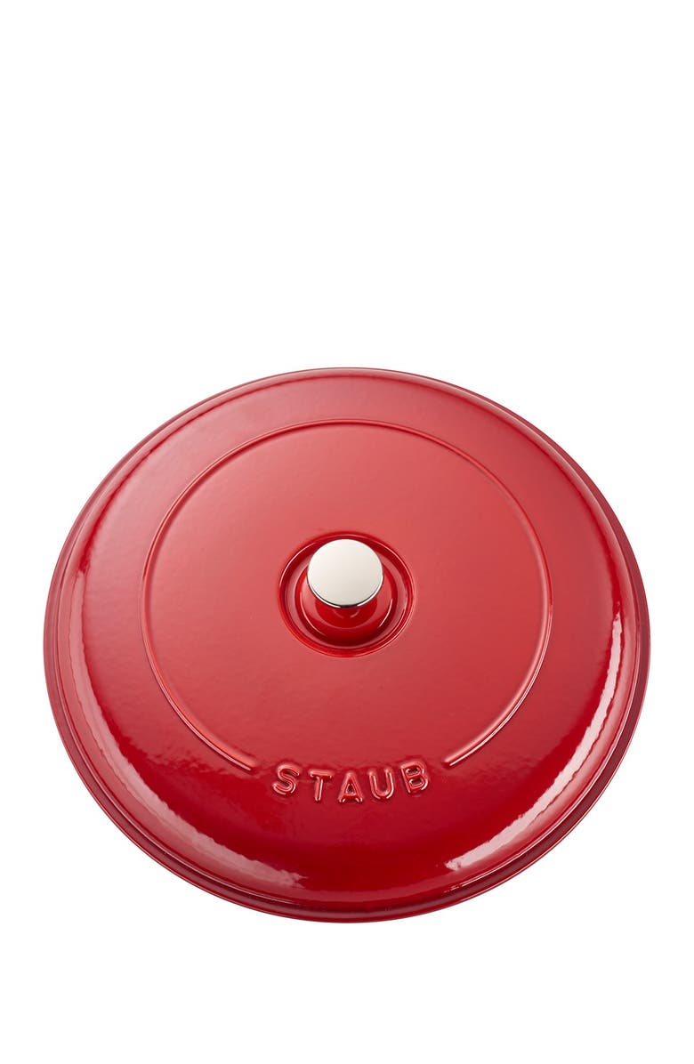 Staub 3.5-Quart Enameled Cast Iron Braiser, Alternate, color, Cherry