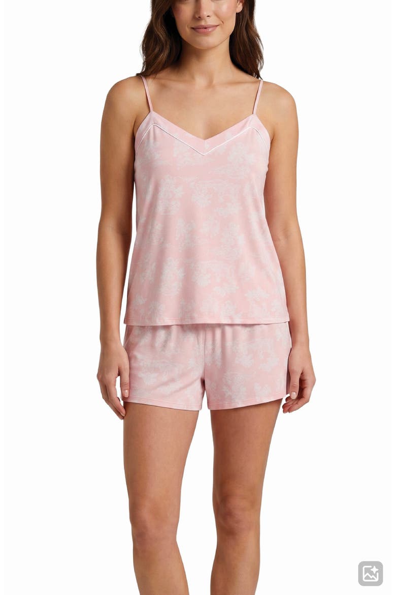 Martha Short Pajamas & Robe Set, Alternate, color, PINK