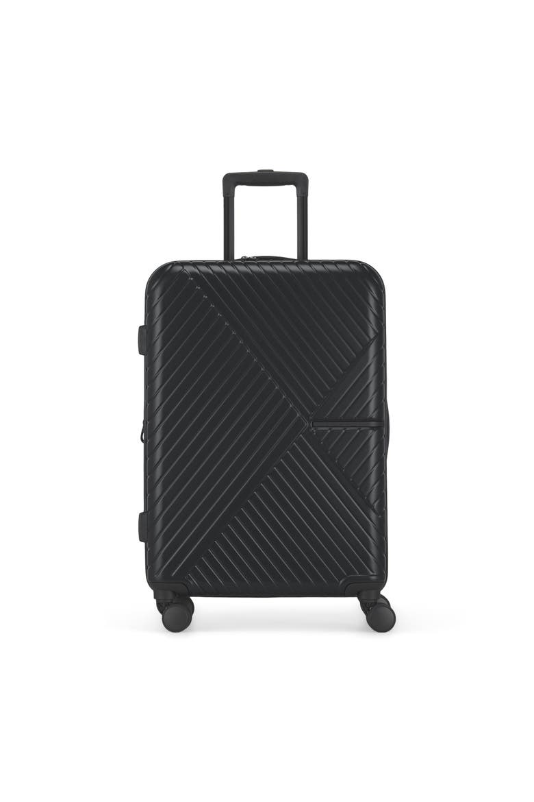 Berlin Hardside Medium Luggage with Expansion, Main, color, Charcoal