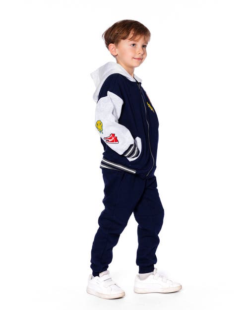 Deux Par Deux Fleece Sweatpants With Pockets In Blue