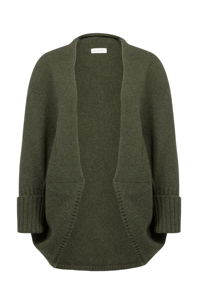 Celtic & Co. Supersoft Cocoon Cardigan, Alternate, color, Olive