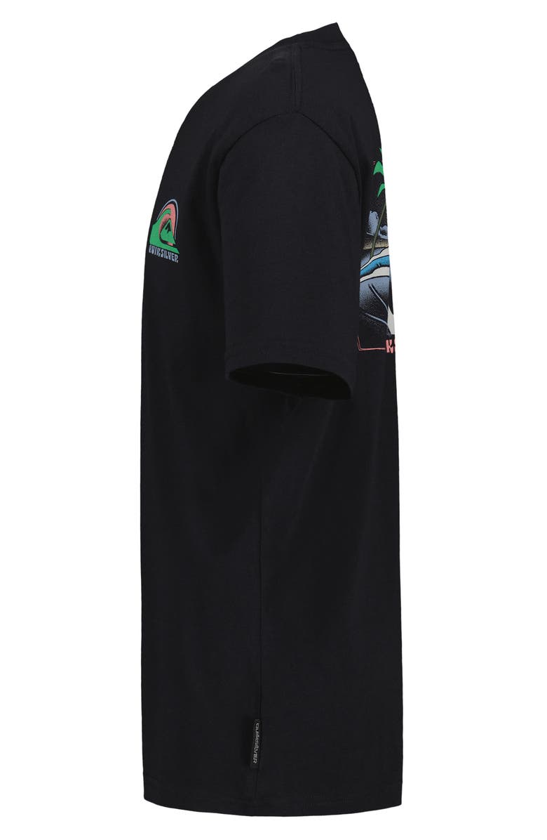 Quiksilver Kids' Amphibians Cotton Graphic T-Shirt, Alternate, color, Black