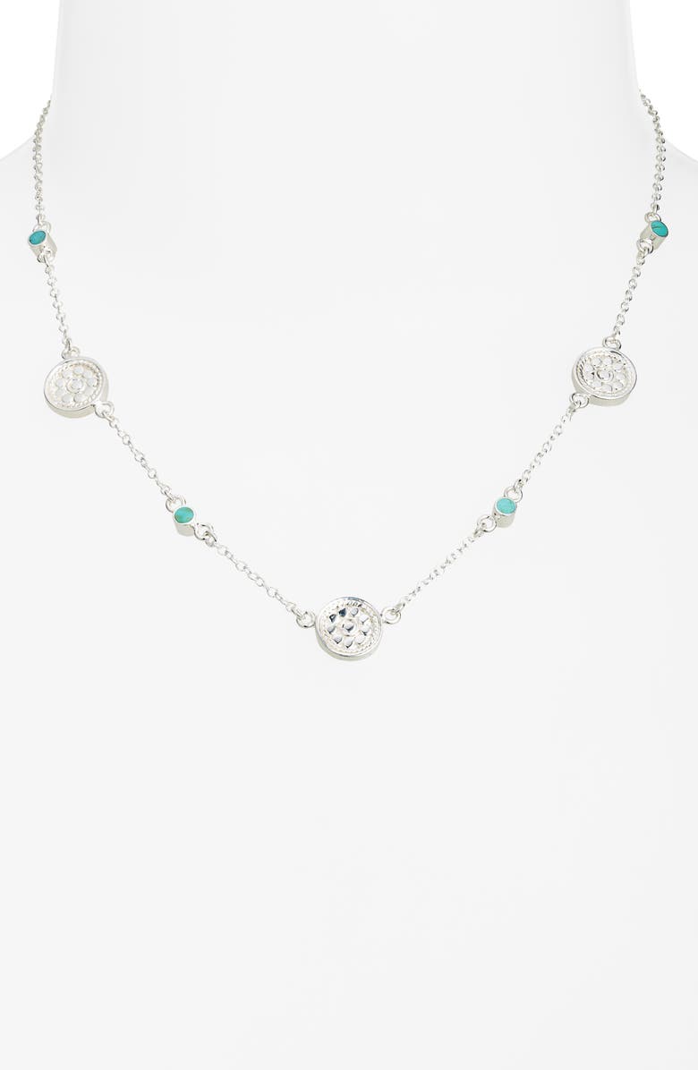 Anna Beck Blue Turquoise Station Necklace, Alternate, color,