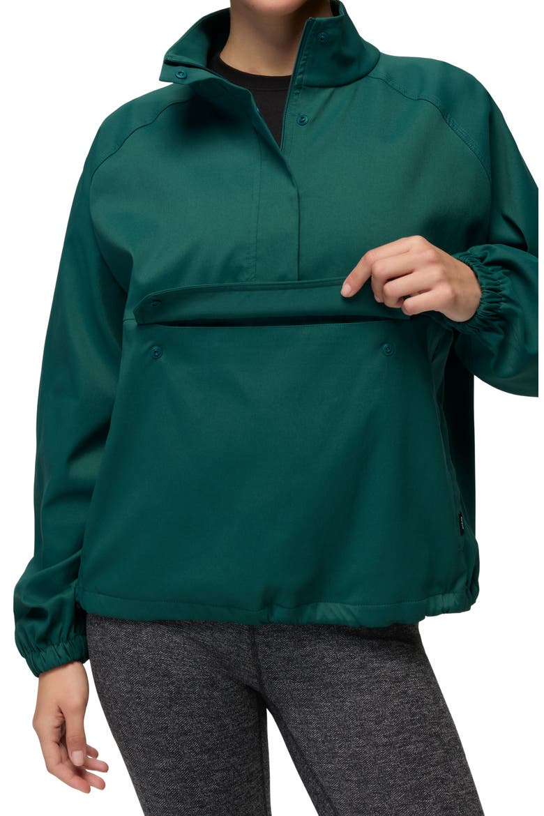 Stretch Zion Half Zip Popover, Alternate, color, COAST