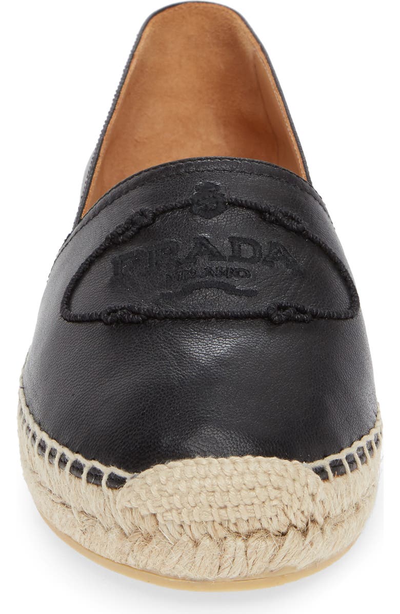 Prada Logo Logo Espadrille, Alternate, color,