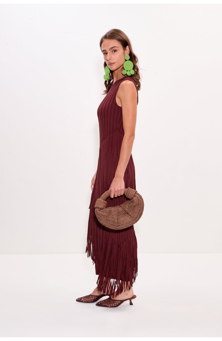 SIMONMILLER Spiral Knit Dress, Alternate, color, Choco Brown