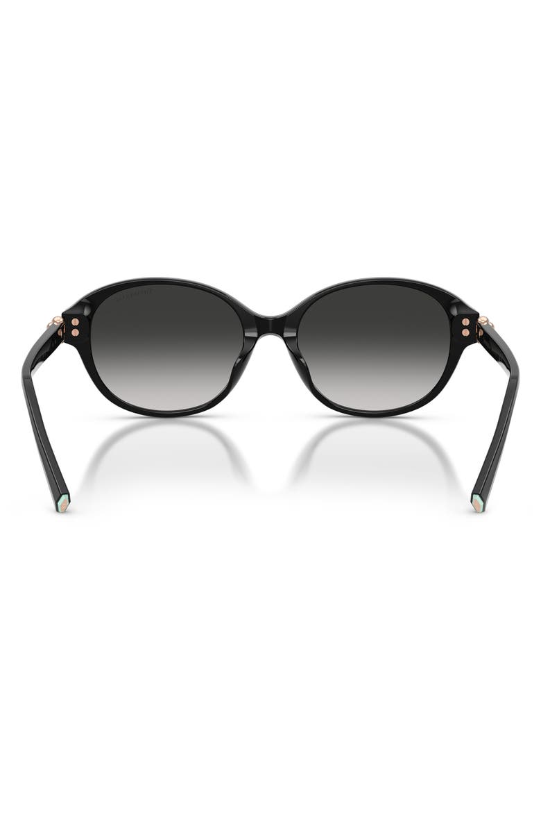 Tiffany & Co. 54mm Round Sunglasses, Alternate, color, Black / Grey Gradient