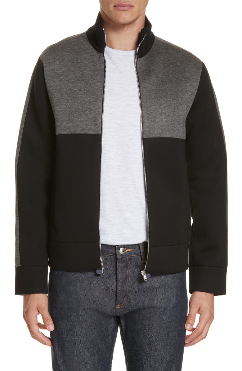 Helmut Lang Contrast Track Jacket, Main, color, 