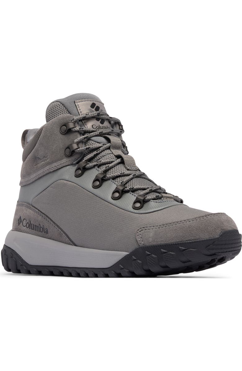 Columbia Burnsider<sup
™</sup
Waterproof Hiking Boot, Main, color, Charcoal/ Black