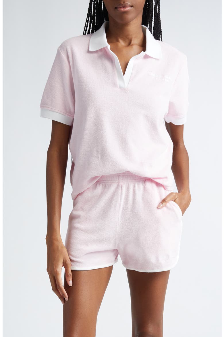 Hotel du Cap Cotton Terry Polo, Main, color, EDEN PINK