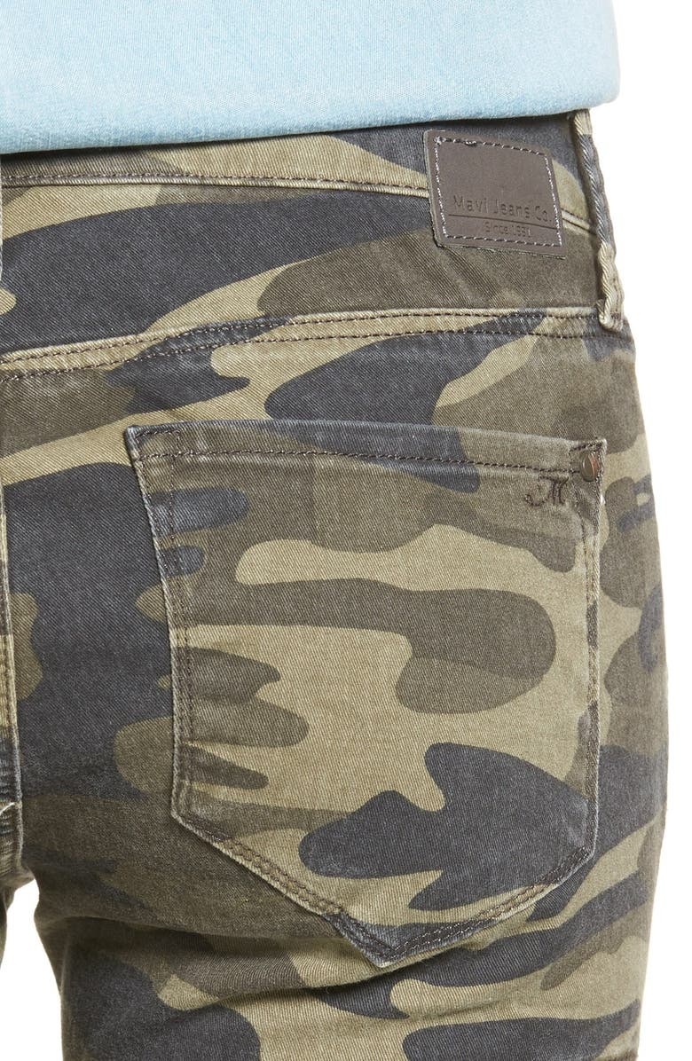 Mavi Jeans Juliette Camo Print Military Cargo Pants, Alternate, color, 