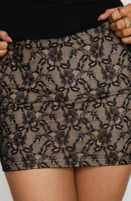 Princess Polly Romani Lace Miniskirt In Black