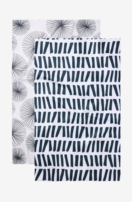Geometry Kitchen Tea Towel Set in Sky Lines  product