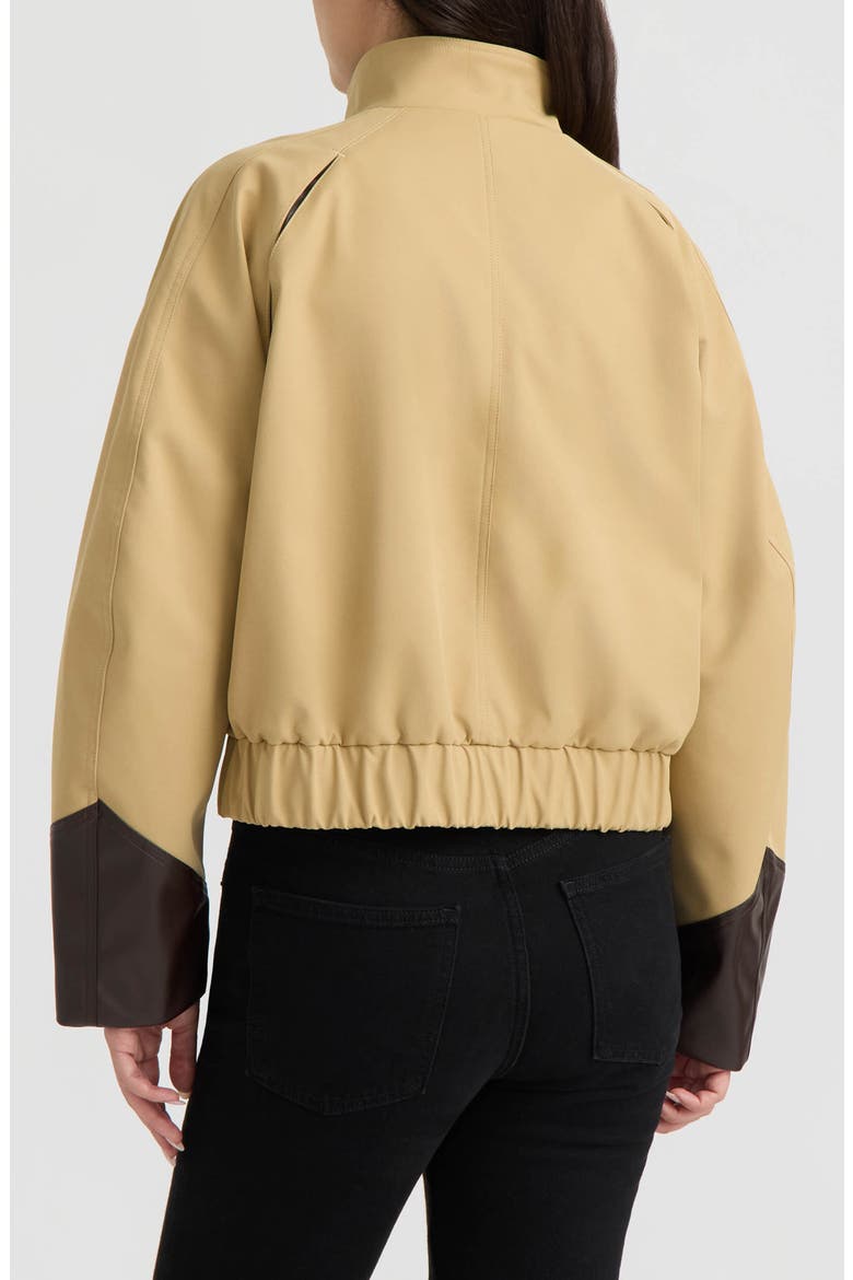 Blouson Bomber Jacket, Alternate, color, WOOD ASH