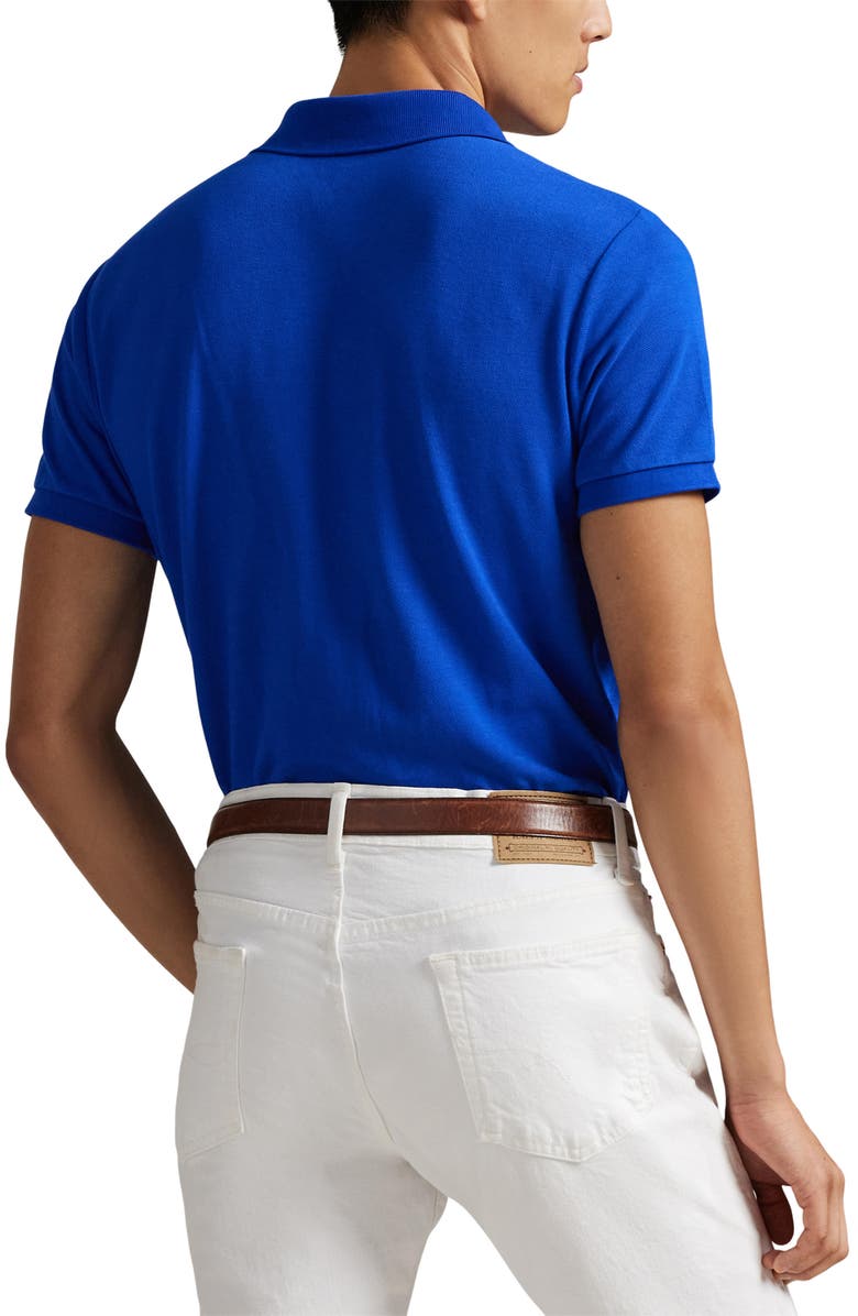Polo Ralph Lauren The Iconic Cotton Piqué Polo, Alternate, color, Pacific Royal