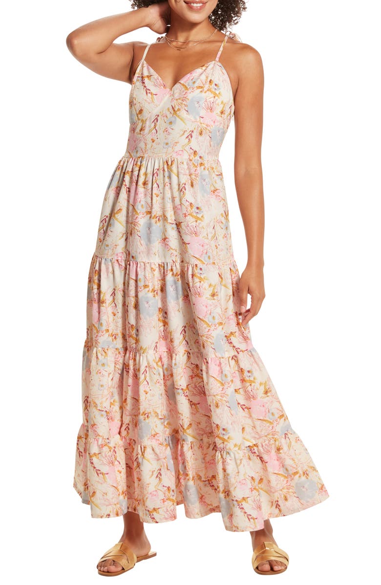 WISHLIST Floral Tiered Maxi Dress, Alternate, color, 