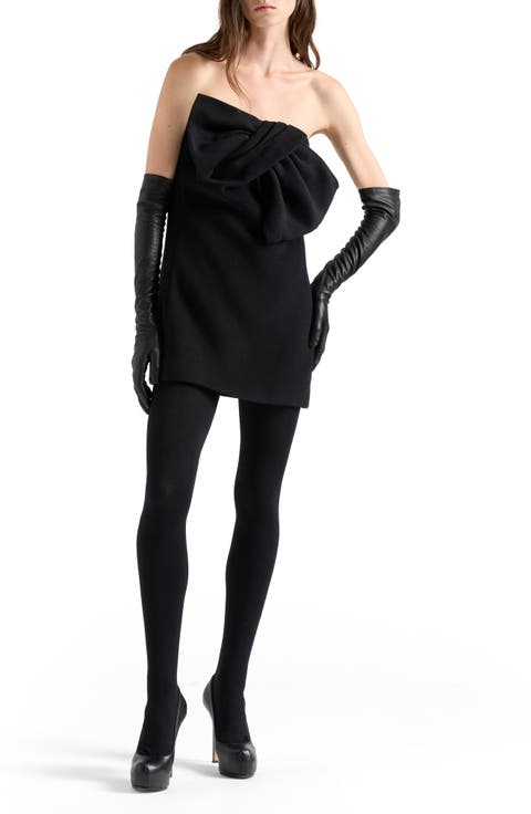 Bow Strapless Minidress