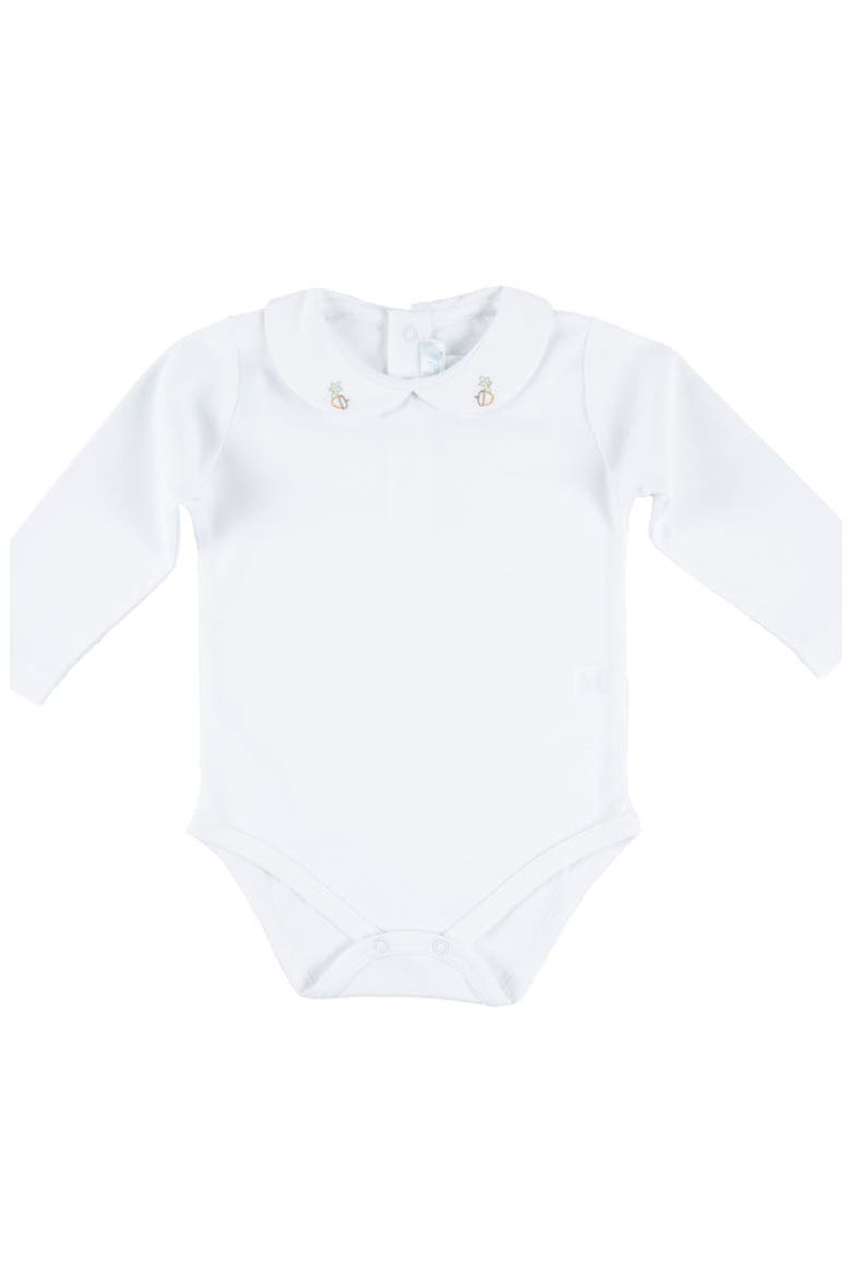 Acorn Long Sleeve Bodysuit, Main, color, White
