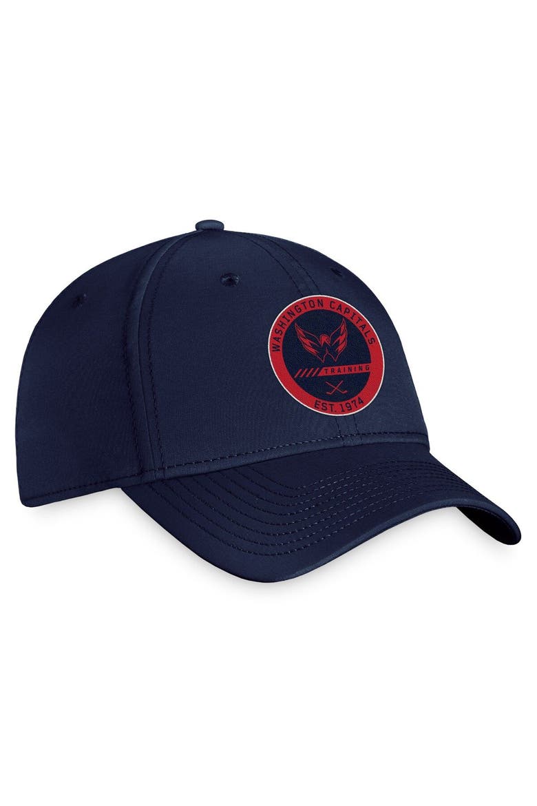 Men's Fanatics Branded Navy Washington Capitals 2022 Authentic Pro Training Camp Flex Hat, Alternate, color, Navy