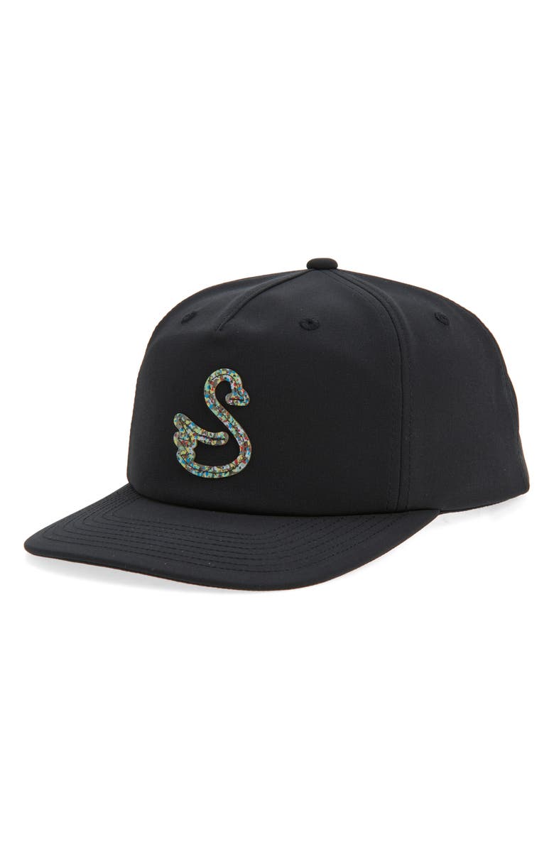 Swannies Vista Water Repellent Snapback Cap, Main, color, Black