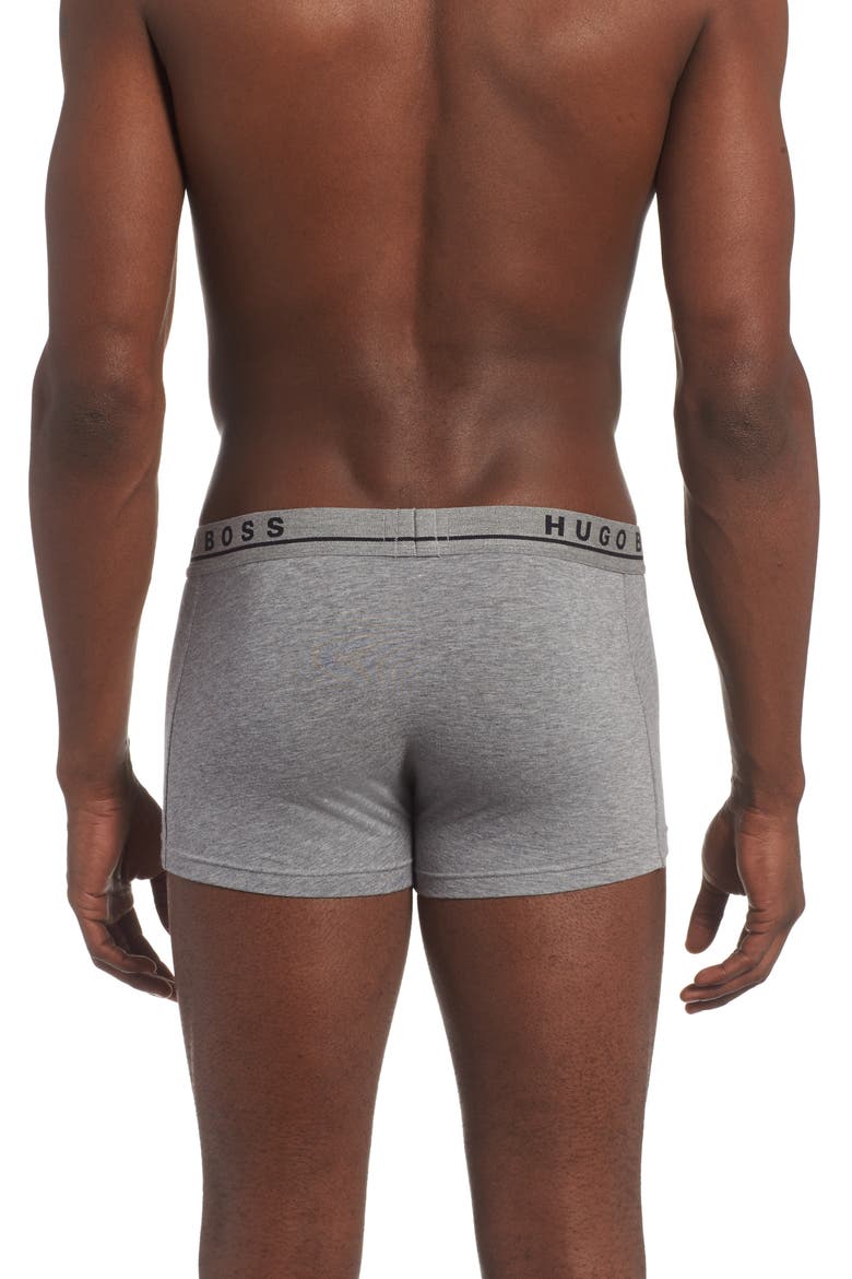 Assorted 3-Pack Stretch Cotton Trunks, Alternate, color, BLACK/ WHITE/ GREY