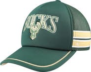 '47 Men's '47 Hunter Green Milwaukee Bucks Sidebrand Stripes Trucker Adjustable Hat