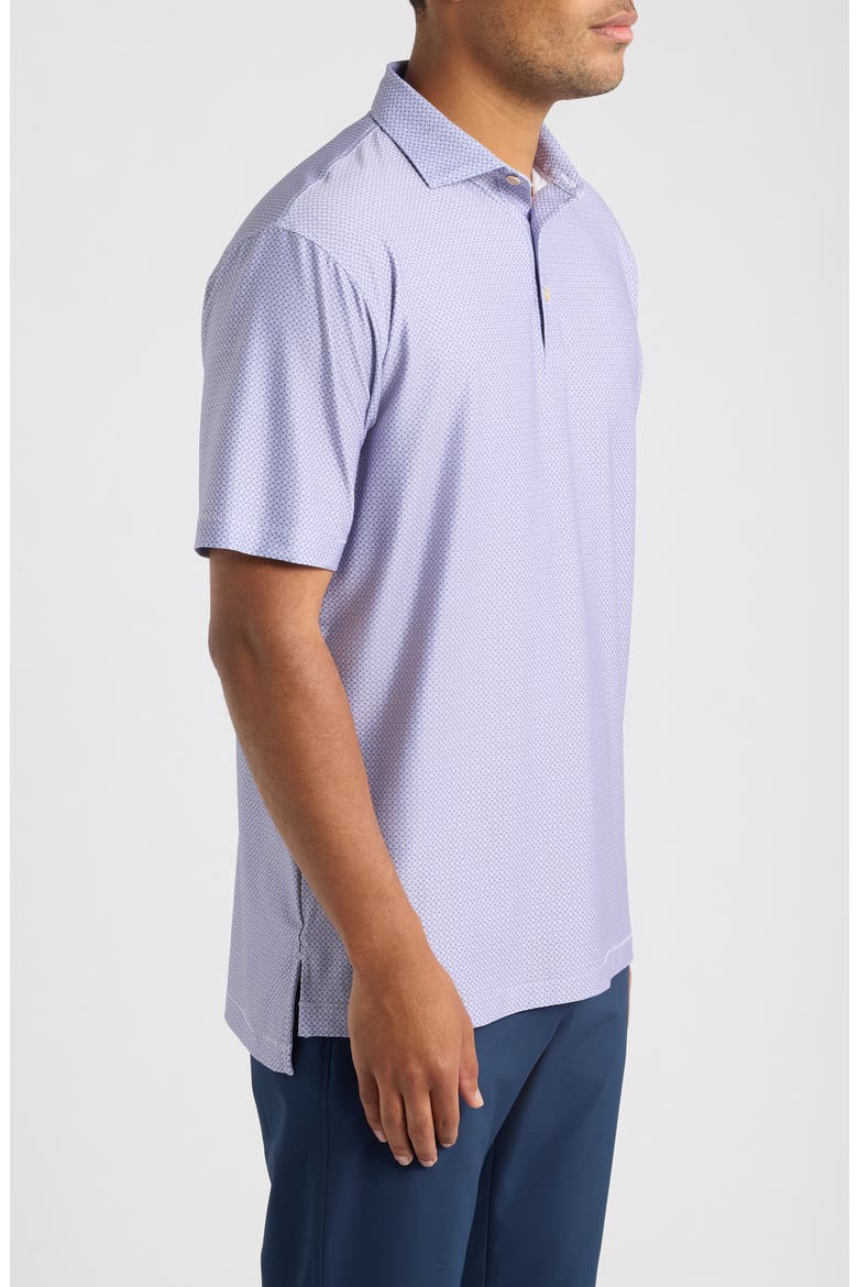 Rambla Microprint Performance Jersey Polo, Alternate, color, GARDEN VIOLET