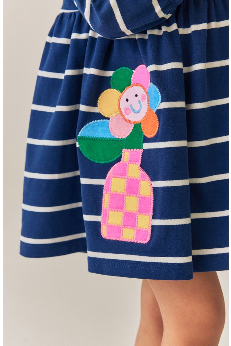 Kids' Character Stripe Cotton Jersey Dress, Alternate, color, BLUE