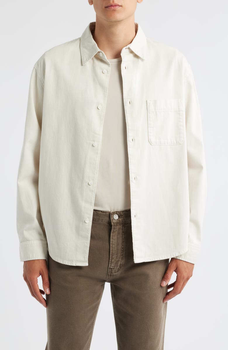 FRAME Modern Button-Up Shirt, Main, color, Warm White