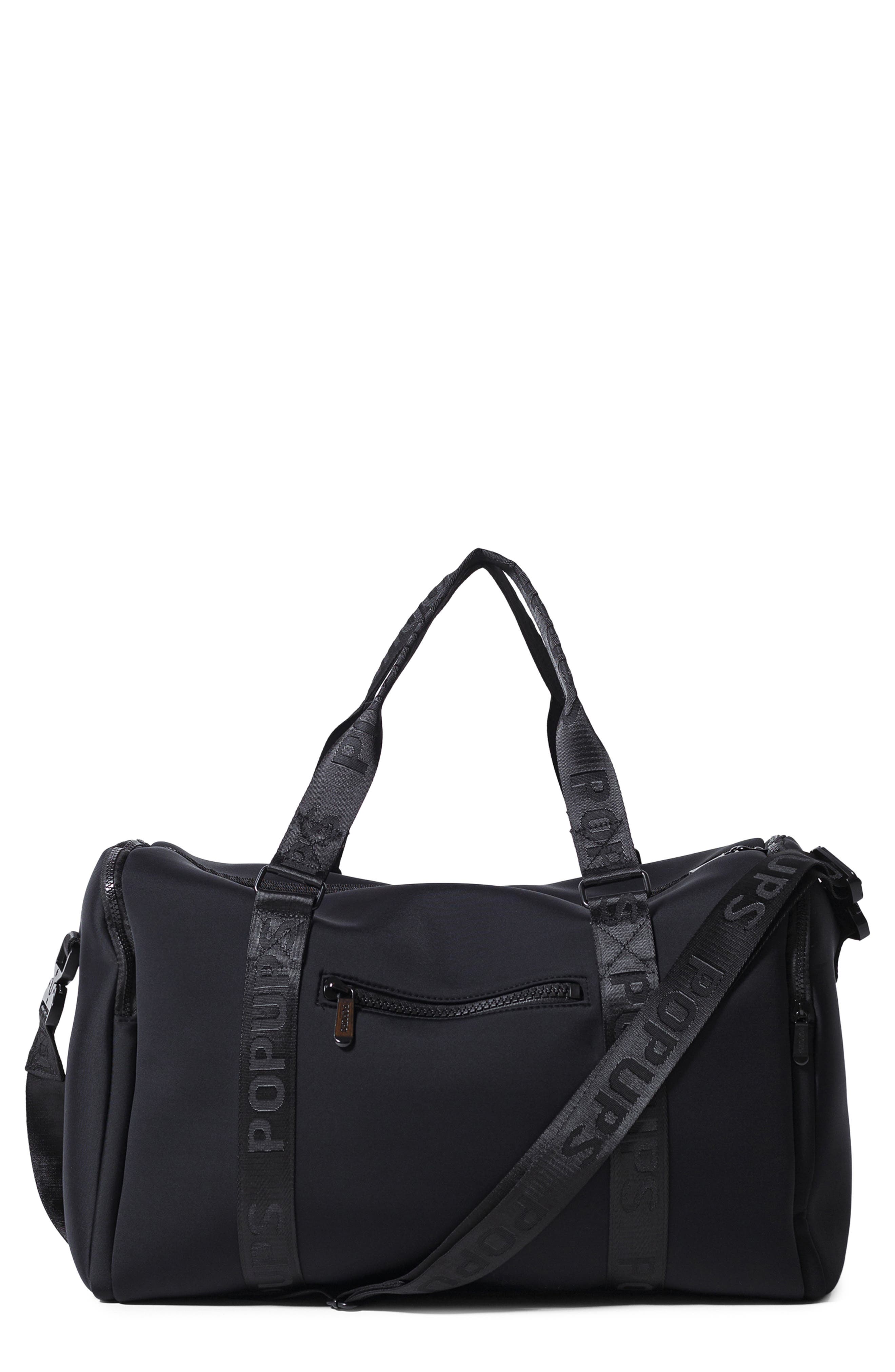 POP UPS BRAND Weekend Neoprene Duffel Bag, Main, color, Black