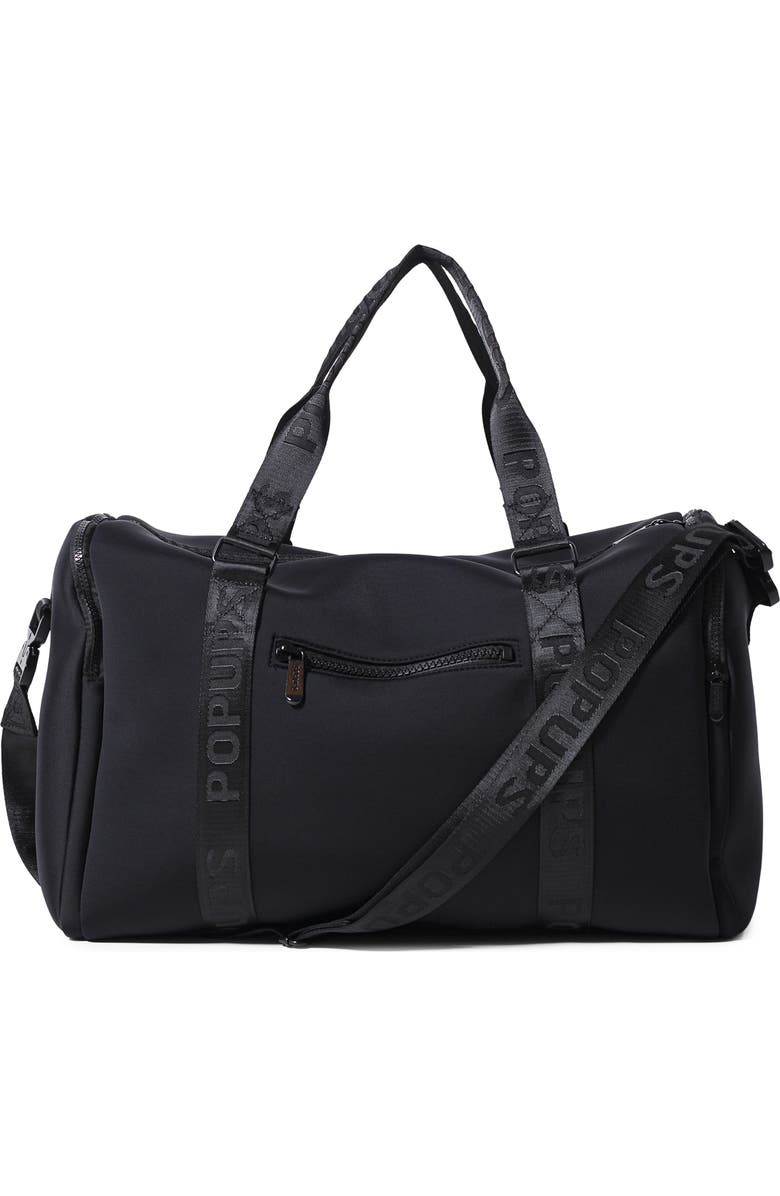 POP UPS BRAND Weekend Neoprene Duffel Bag, Main, color, Black
