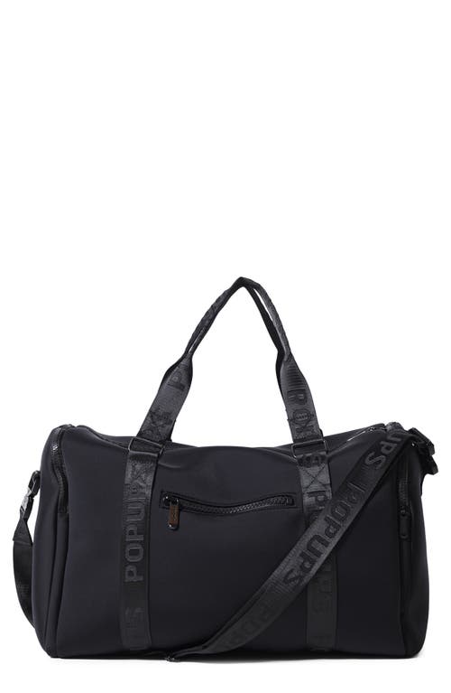 Pop Ups Brand Weekend Neoprene Duffel Bag In Black